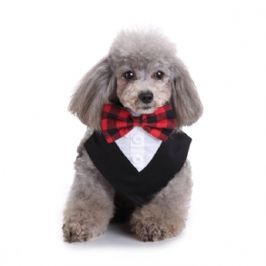 Formális Kutyaszmoking Bandana Nyakkendő Állítható Kisállat Csokornyakkendő Esküvőre