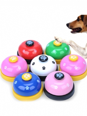 Pet Press Jingle Dog Cat Trainer Pet Intelligence Játék Lábnyomok Bells Dog Ringer