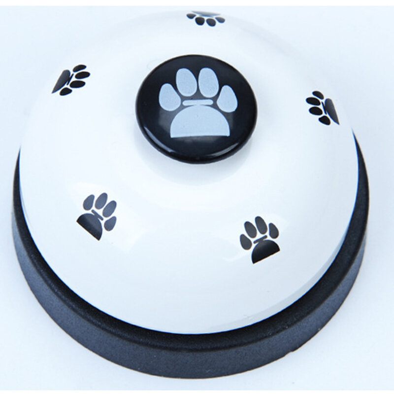 Pet Press Jingle Dog Cat Trainer Pet Intelligence Játék Lábnyomok Bells Dog Ringer