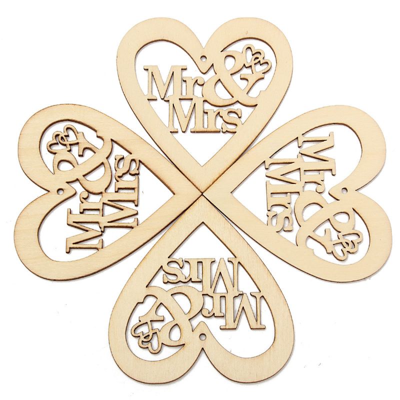 10db Natúr Fából Készült Szív Lézerrel Vágott Formák Kézműves Díszítések Esküvői Ajándékok