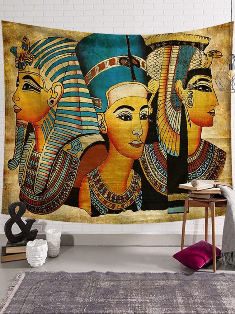130*150/200*150 cm Ókori Egyiptom Portré Stílusú Fali Akasztós Gobelin Lakás Dekoráció Poliészter