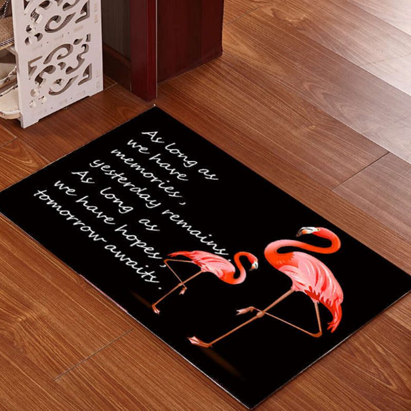 15.7x23.6hüvelyk Mosható Csúszásgátló Flamingó Lábtörlő Szőnyeg Padlószőnyeg Fürdőszőnyeg Beltéri