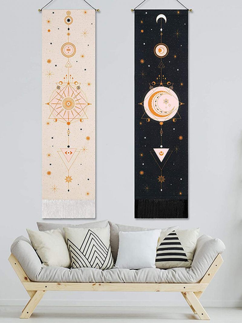 Bohemian Gobelin Moon Phase Pattern Art Home Dekoráció Nappali Hálószoba