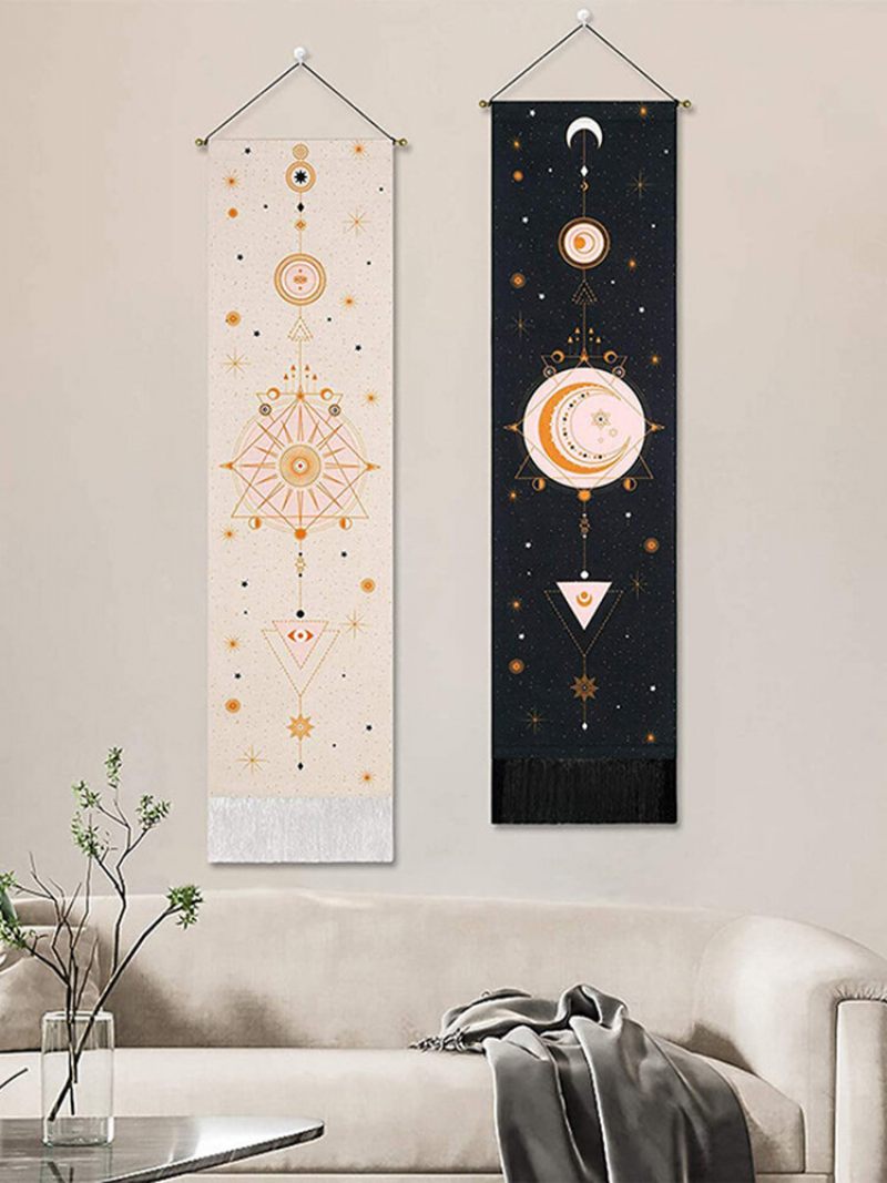 Bohemian Gobelin Moon Phase Pattern Art Home Dekoráció Nappali Hálószoba