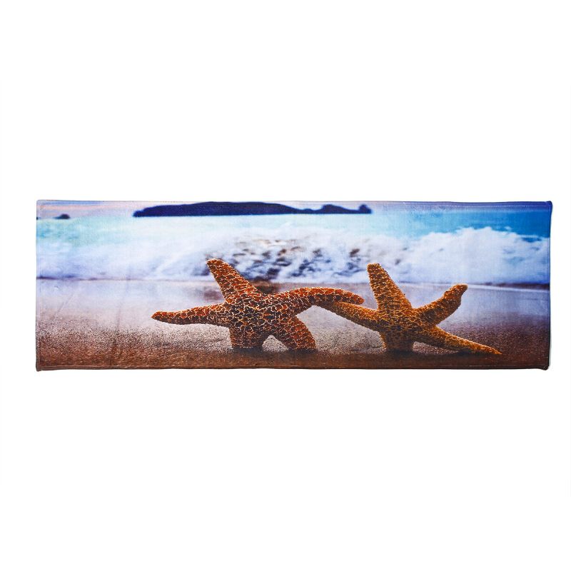 Csúszásgátló Szőnyegek Starfish Seashell Konyha Padló Otthon Szőnyeg Dekor