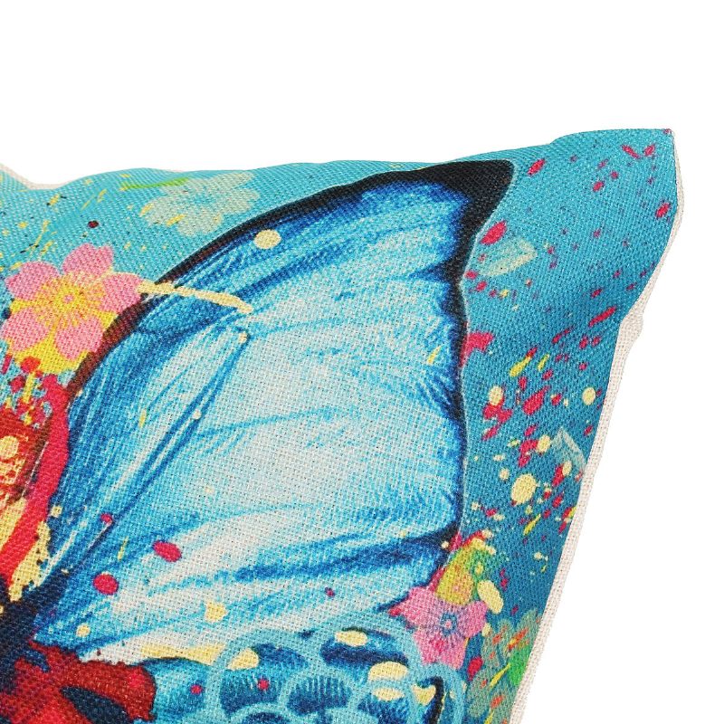 Pillangó Párnahuzat Színes Művészeti Nyomtatott Díszpárnahuzat Otthoni Kanapéágy Dekoráció