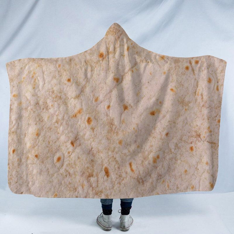 Szuperpuha Burrito Wrap Kapucnis Takaró Otthoni Alkalmi Hordható Meleg Felnőtteknek Gyerekeknek Kanapé Ágy Térdtakaró