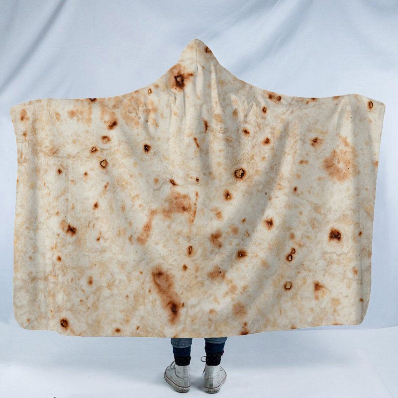 Szuperpuha Burrito Wrap Kapucnis Takaró Otthoni Alkalmi Hordható Meleg Felnőtteknek Gyerekeknek Kanapé Ágy Térdtakaró