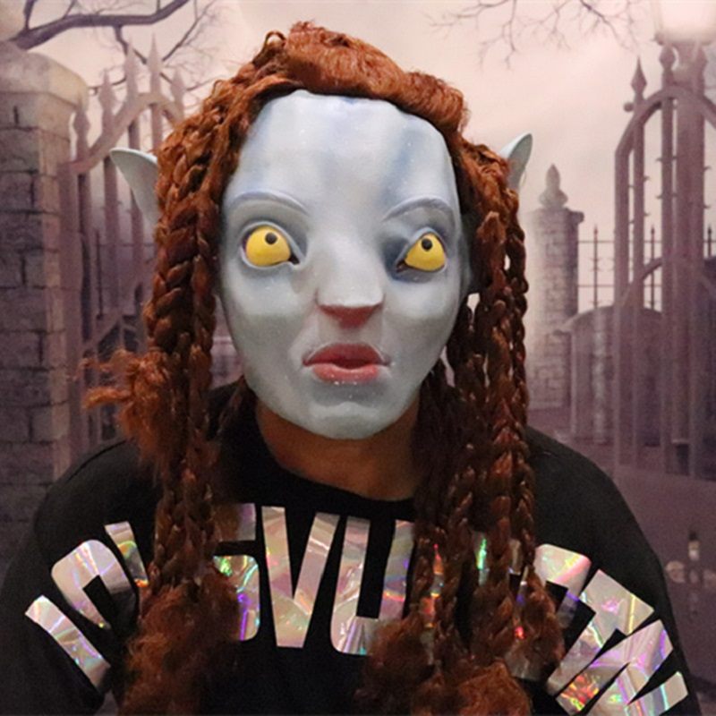 Avatar Deluxe Overhead Felnőtt Jake Sully Latex Maszk Halloween Jelmez Film Szerep Cosplay Kellékek