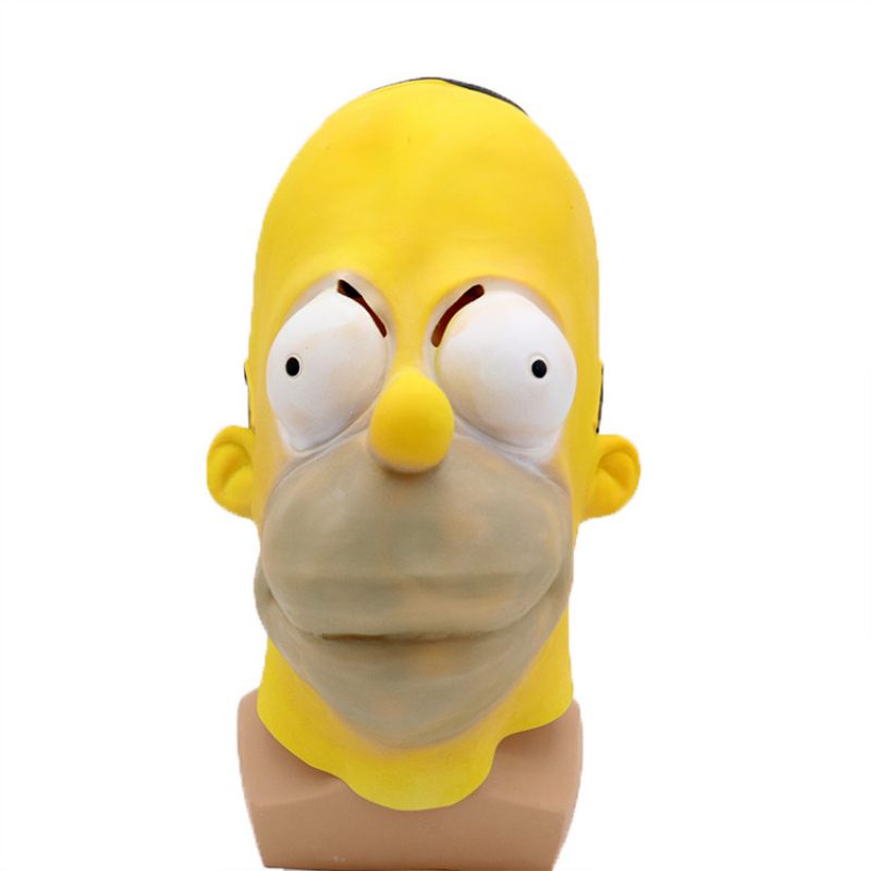 Bálparti Simpson Maszk Halloween Latex Cosplay Öltöztetős Előadás Jelmez Kellékek