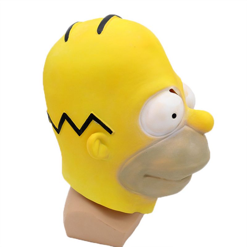 Bálparti Simpson Maszk Halloween Latex Cosplay Öltöztetős Előadás Jelmez Kellékek