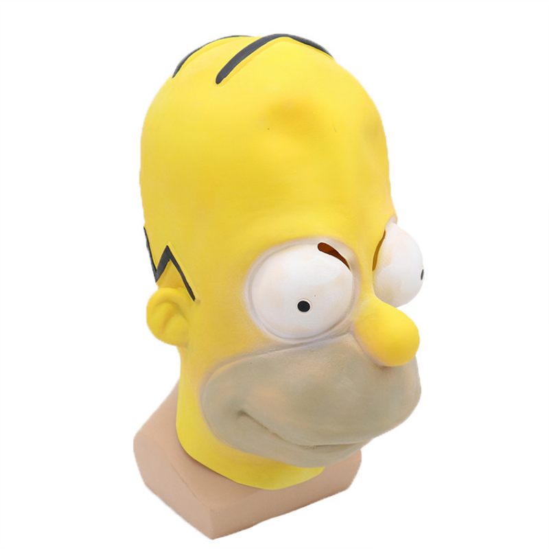 Bálparti Simpson Maszk Halloween Latex Cosplay Öltöztetős Előadás Jelmez Kellékek