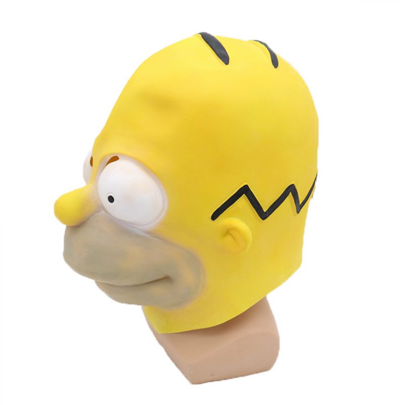 Bálparti Simpson Maszk Halloween Latex Cosplay Öltöztetős Előadás Jelmez Kellékek