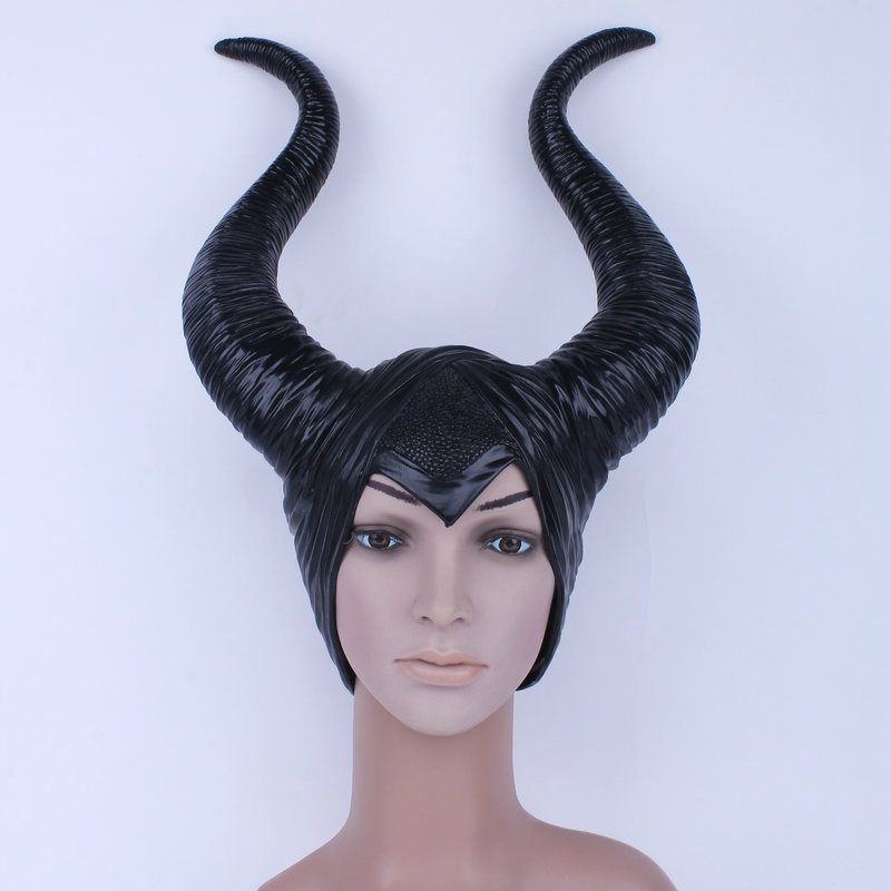 Deluxe Cosplay Felnőtt Jelmez Horns Halloween Black Mask