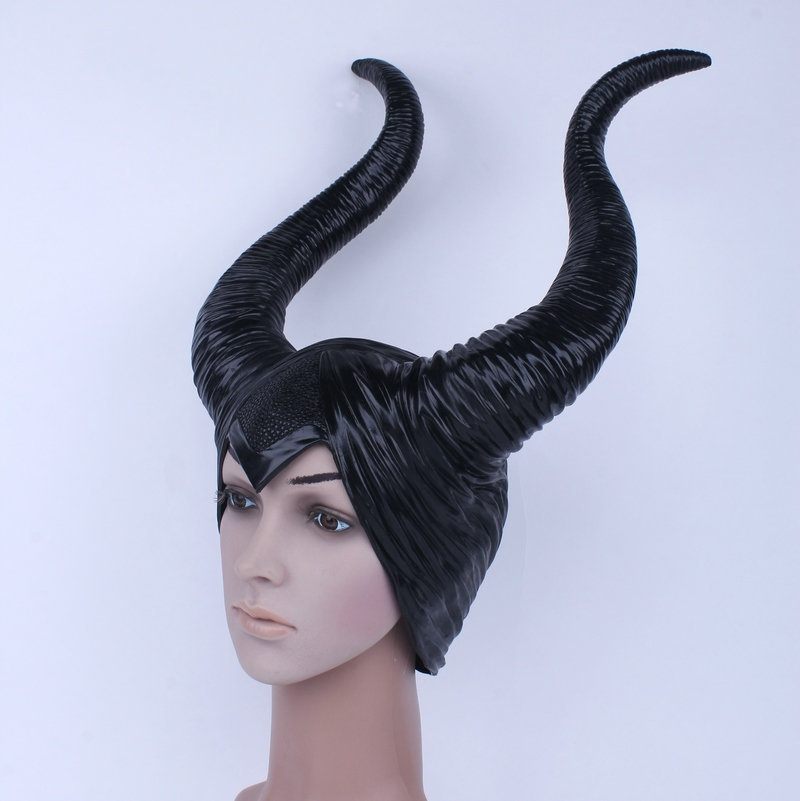 Deluxe Cosplay Felnőtt Jelmez Horns Halloween Black Mask