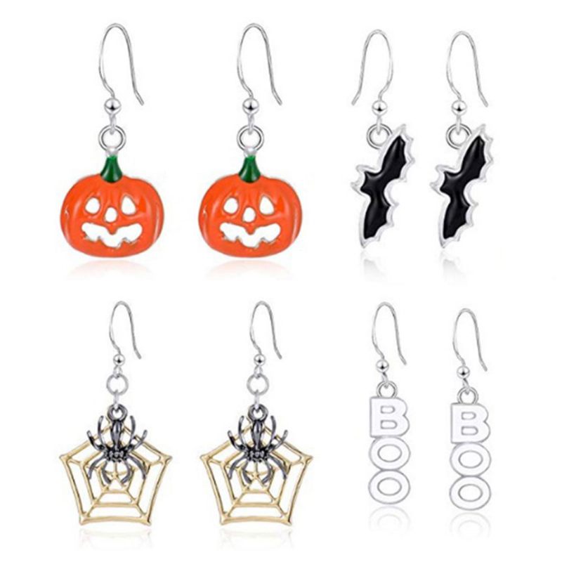 Euramerikai Sütőtök Fülbevaló Halloween Drop Dangle Hölgyeknek Nőknek Party Dekoráció