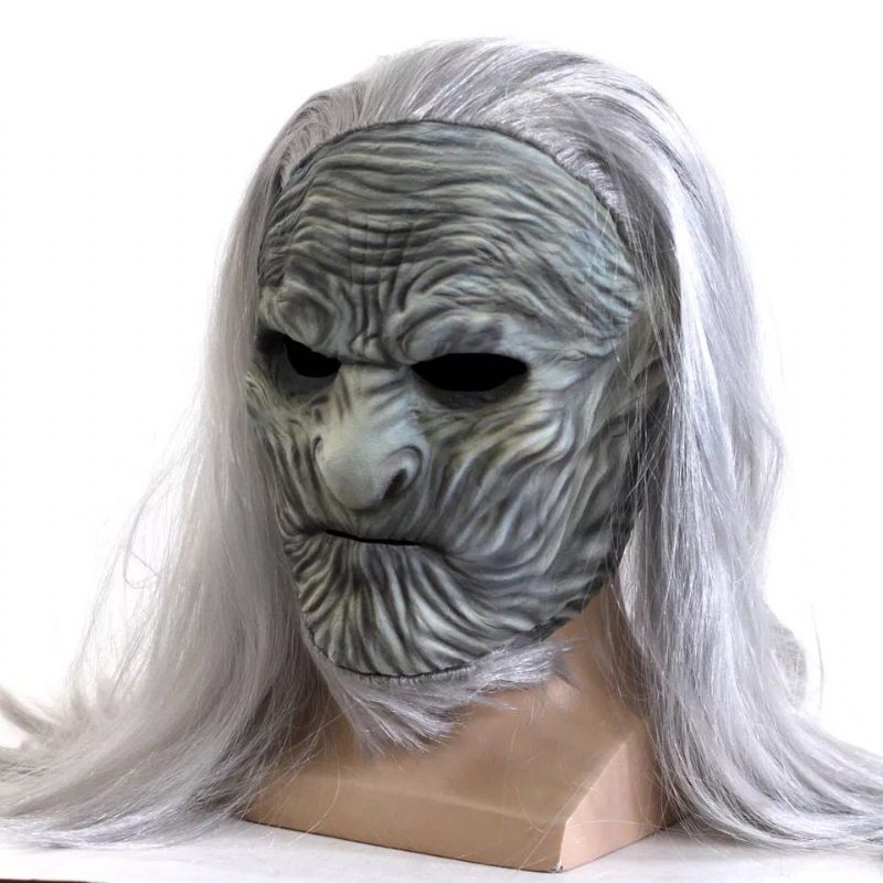 Game Of Thrones 8 The White Walkers Cosplay Maszk Scary Night King Zombi Latex Maszkok Halloween Party Jelmez Kellékek