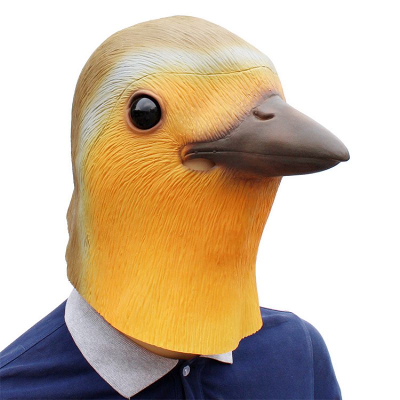 Halloween Carnival Cosplay Animal Mask Robin Bird Fejfedő