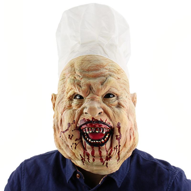 Halloween Chef Öltöztetős Fejfedők Nagyker Horror Hentes Latex Maszk