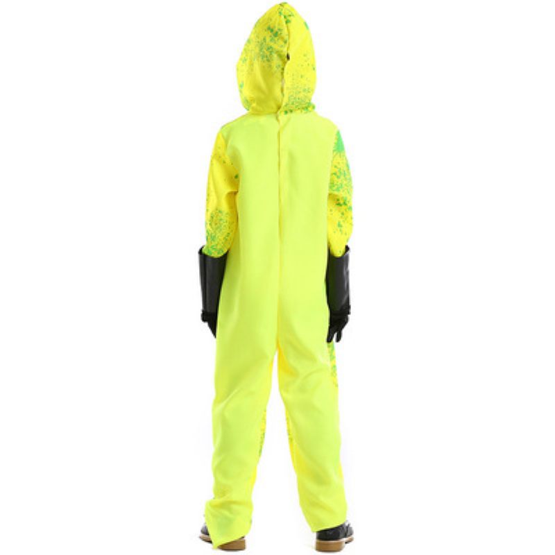 Halloween Horror Jumpsuit Biohazard Védőruházat Splash Print Semleges Öltöztetős Zombie