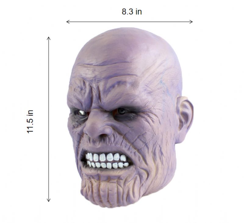 Infinity War Szuperhős Maszk Latex Full Head Halloween Cosplay Kellékek