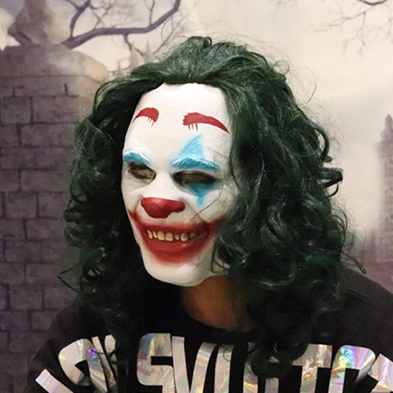 Joker Maszk Todd Phillips Film Joaquin Phoenix Cosplay Halloween Jelmez Ijesztő Bohóc