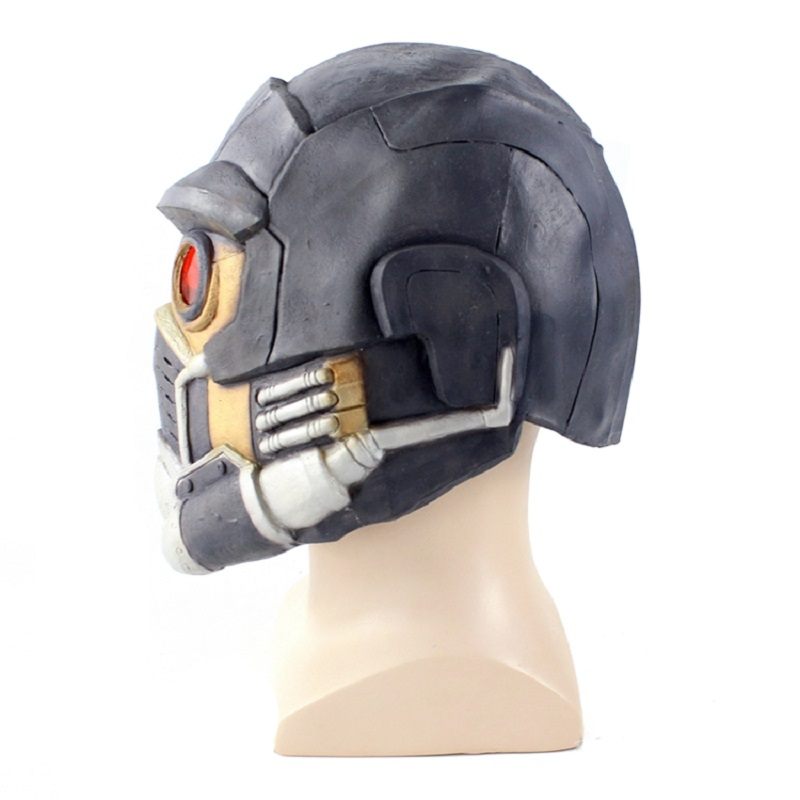 Legújabb Guardians Star Cosplay Lord Mask Lifesize Latex Sisak