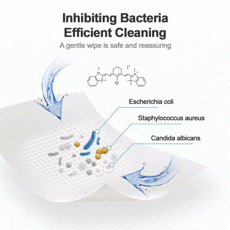 Háztartási 99.9%-os Sterilizálási Alkoholos Törlőkendők Baktériumölő Tiszta Védő Betétek