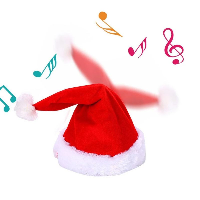 Kreatív Puha Elektromos Zenés Karácsonyi Kalap Méretben Állítható Mikulás Sapka A Xiaomi Youpin-től
