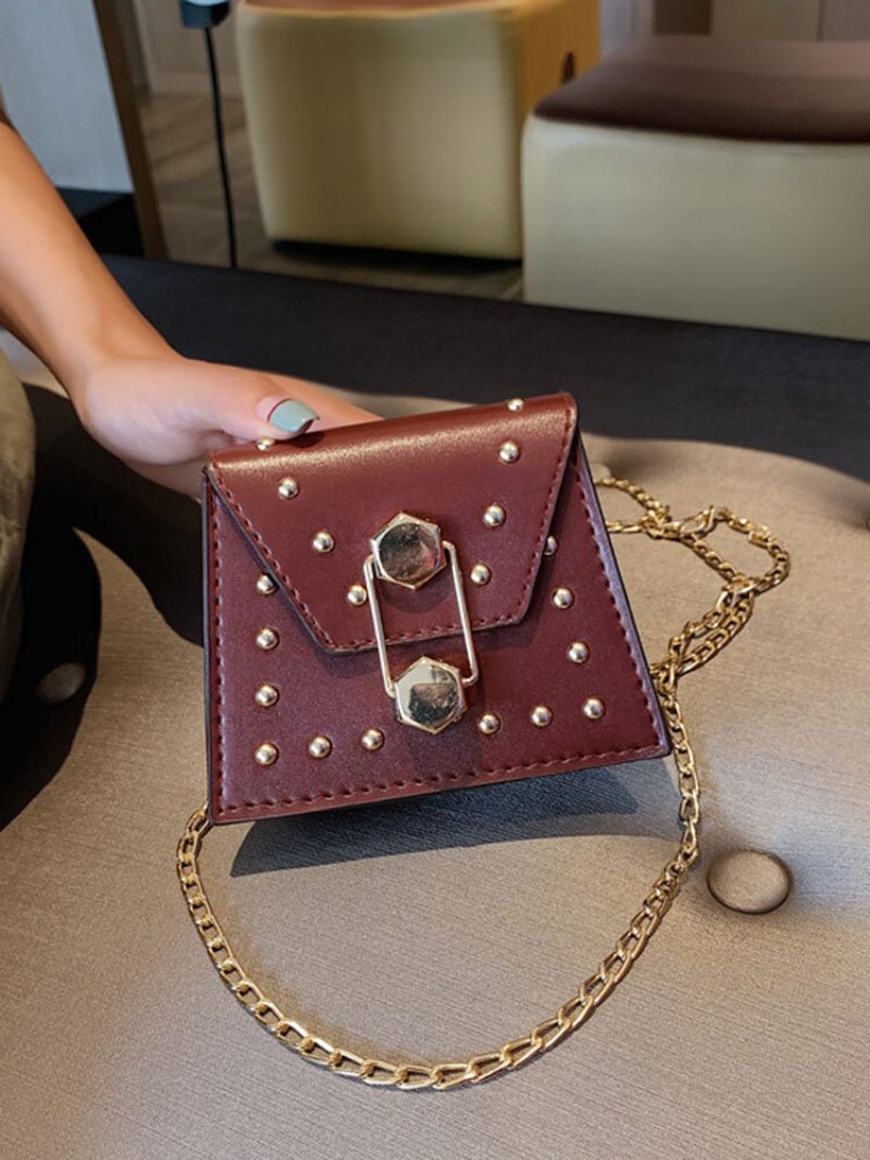 Női Vintage Flitteres Szegecslánc Mini Crossbody Táska