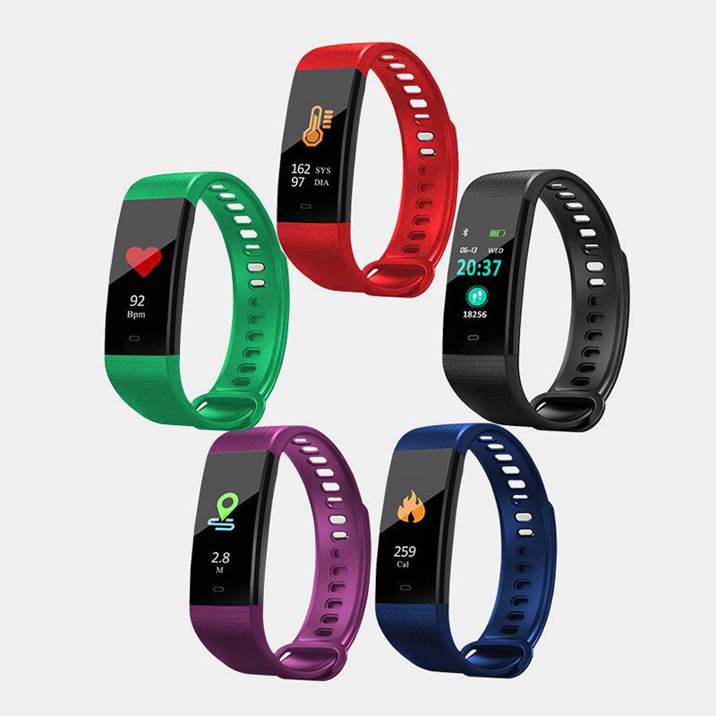 Smart Band Pulzusmérő Vérnyomásmérő Bluetooth Színes Képernyő Smartband Aktivitásmérő Fitness Tracker