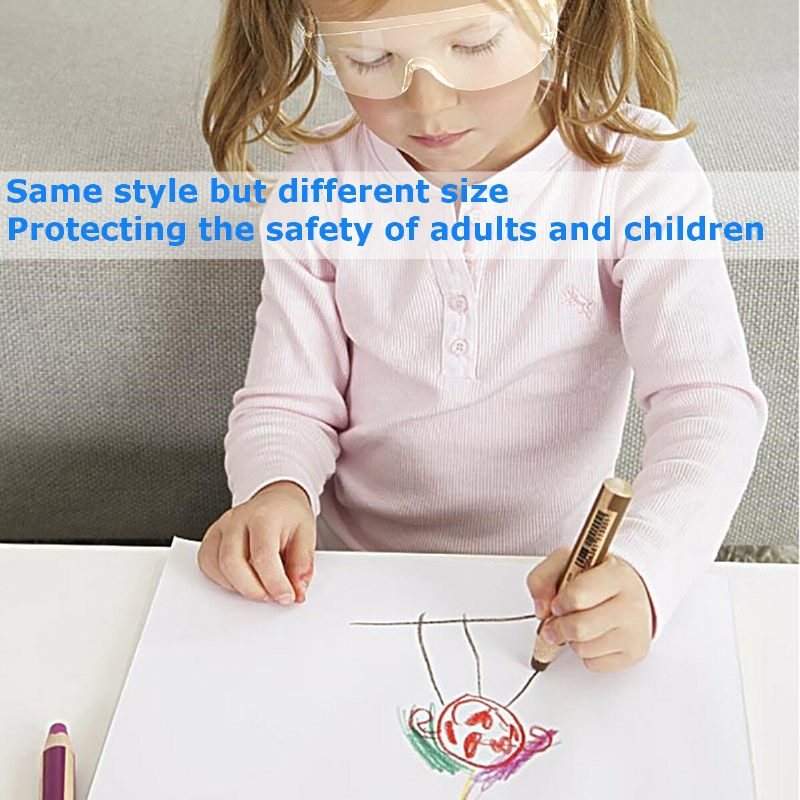 Uniszex Könnyű Páramentes Biztonsági Gyermekvédő Szemüveg Influenzaálló Védőszemüveg Felnőtteknek