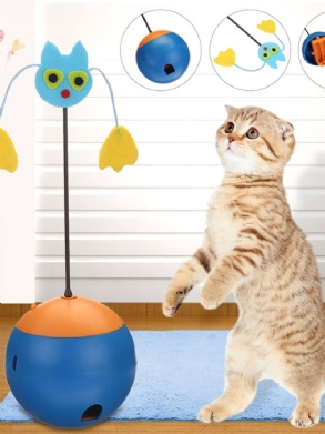 Vicces Pet Cat Kitten Play Toy Elektromos Forgó Macska Teaser Kisállat Cica Játékokhoz