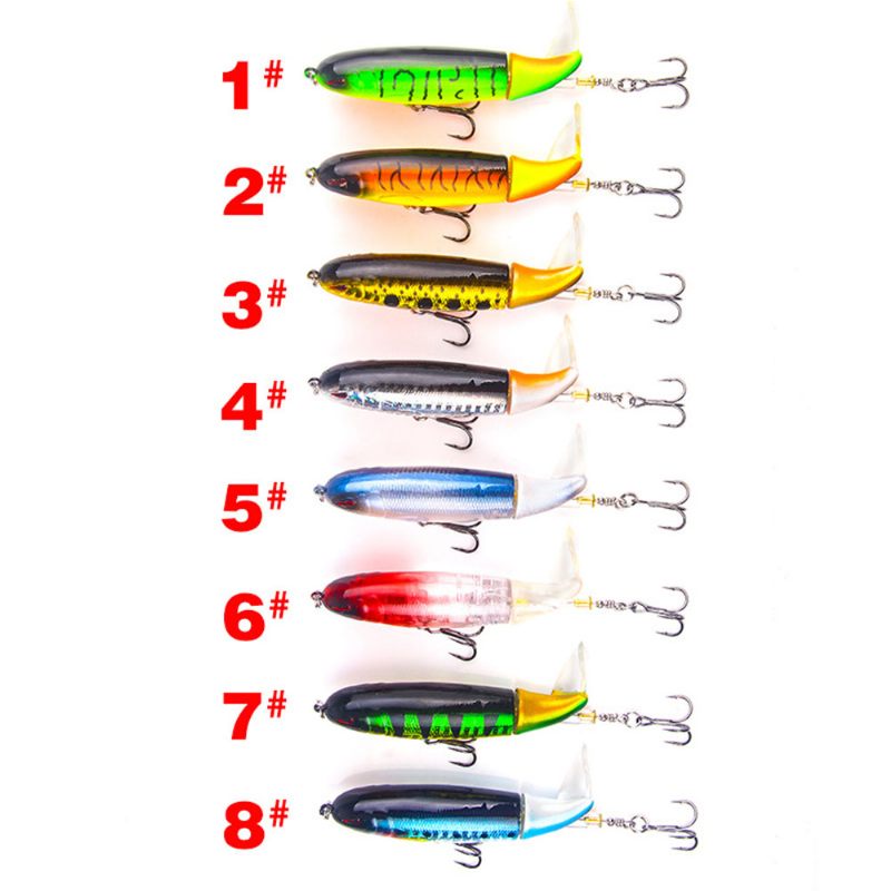 Mock Fish Model Hard Minnow Horgászcsalik Propellerrel Finom Fishing Crank Csali Jigging Bass