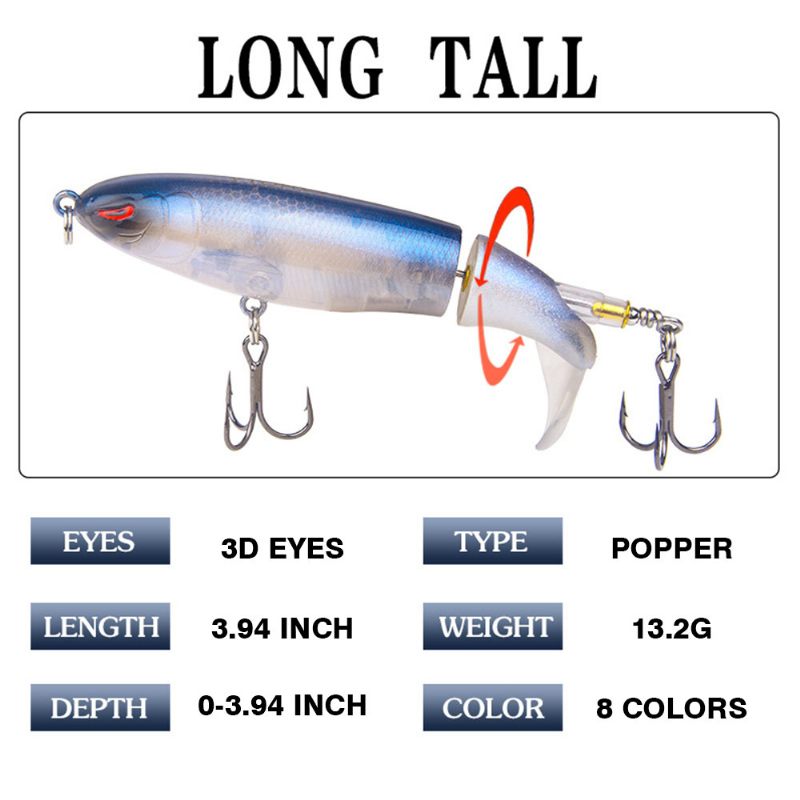 Mock Fish Model Hard Minnow Horgászcsalik Propellerrel Finom Fishing Crank Csali Jigging Bass