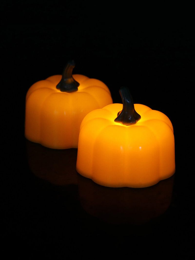 12 Db Halloween Sütőtök Led Lámpa Mini Éjszakai Fesztiválra Karácsonyi Dekoráció Gyerekeknek Ajándék Pókháló