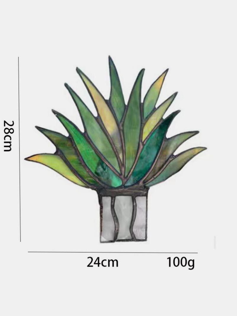 Akril Napfogó Festett Agave Aloe Cserepes Növény Virágcserepes Kerti Otthoni Dísz