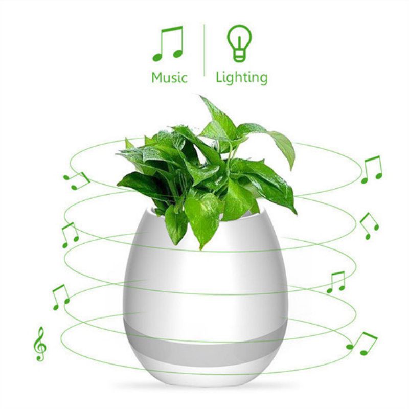 Honana Fgp1 Usb Bluetooth Zene Virágtartó Elektrosztatikus Indukciós Éjszakai Fény Virágcserép