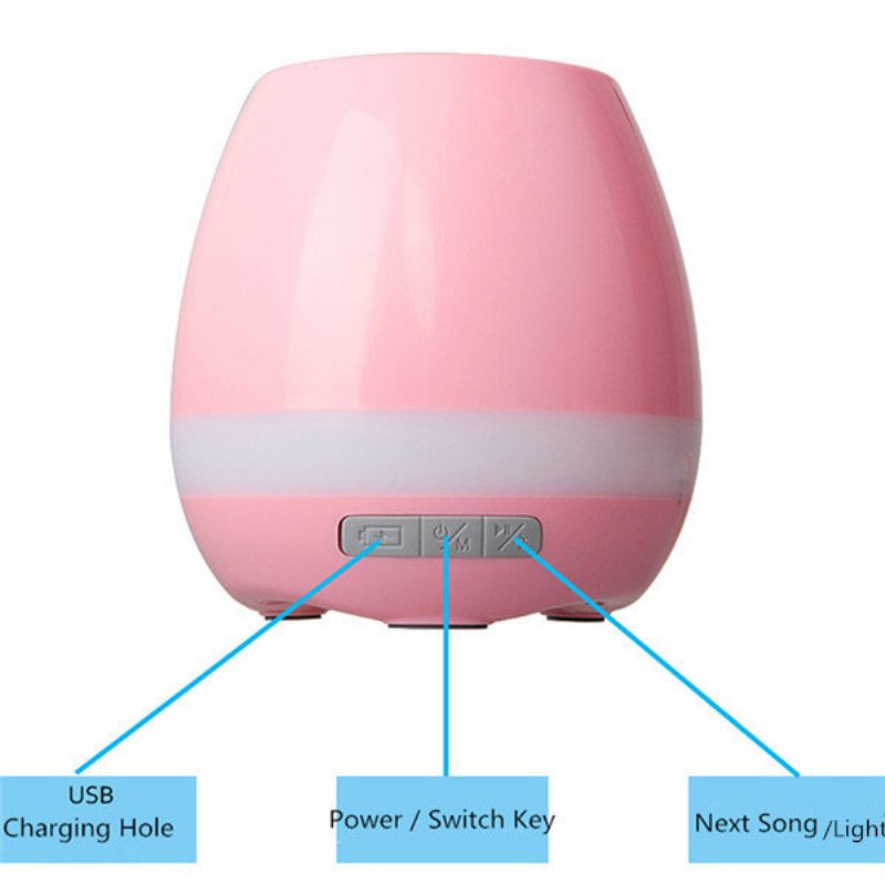 Honana Fgp1 Usb Bluetooth Zene Virágtartó Elektrosztatikus Indukciós Éjszakai Fény Virágcserép
