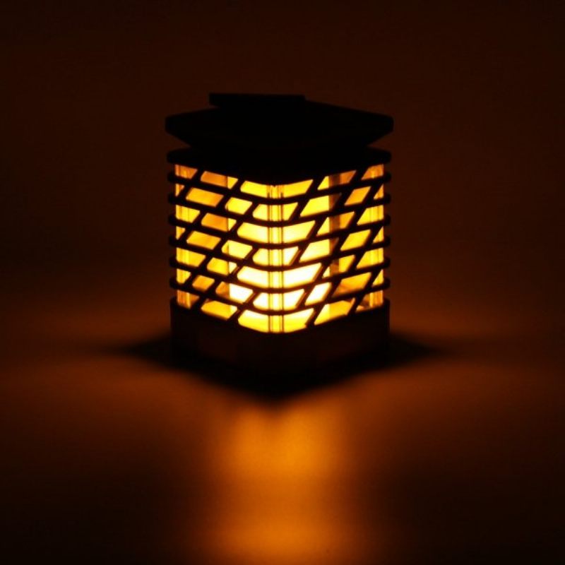 Napenergiával Működő 75 Led-es Lánghatású Függő Lámpás Lámpa Kültéri Vízálló Kerti Gyepfa
