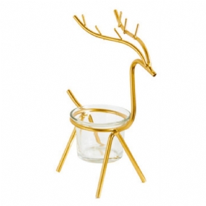 Elk Deer Gyertyatartó Skandináv Stílusú Lakberendezési Dísz Esküvői Ebédlőasztalhoz Karácsonyi Partihoz