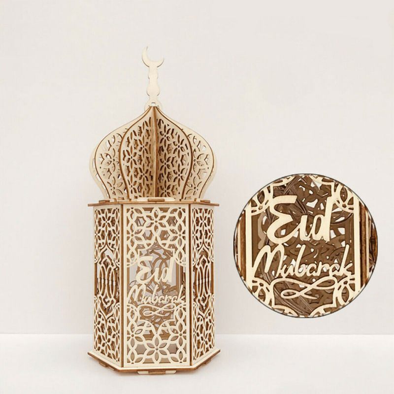 Ünnepi Kastély Palota Dekorációs Lámpa Led Fa Ramadán Kézműves