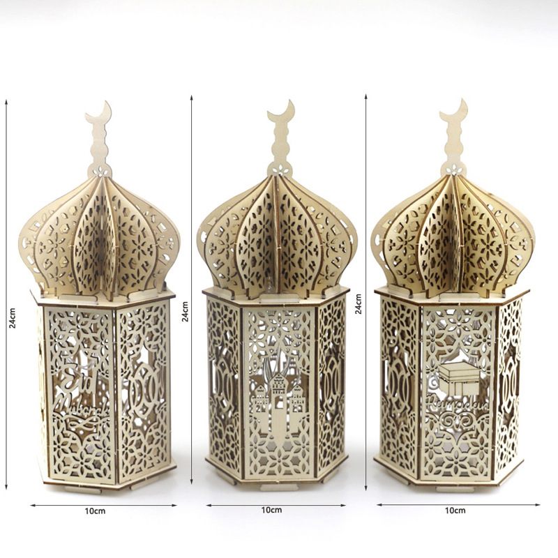 Ünnepi Kastélypalota Dekorációs Lámpa Led Fa Ramadan Kézműves