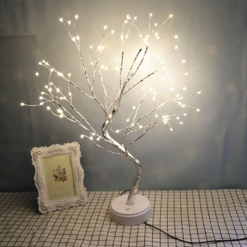 Usb Típusú Firefly Tree Light Dekorációs Éjszakai Lámpa Eltávolítható Elemtartóval