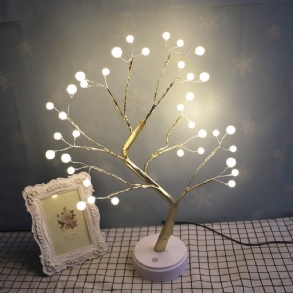 Usb Típusú Firefly Tree Light Dekorációs Éjszakai Lámpa Eltávolítható Elemtartóval
