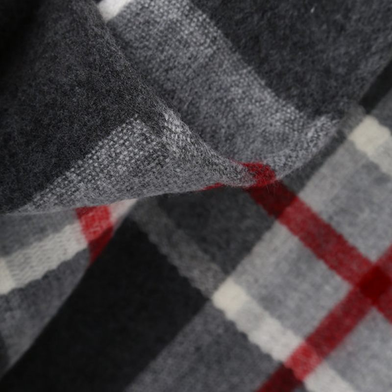 Női Téli Meleg Tartan Kasmír Sál Új Designer Kockás Kapucnis Sapka Sál Sál Sálak Pakolások